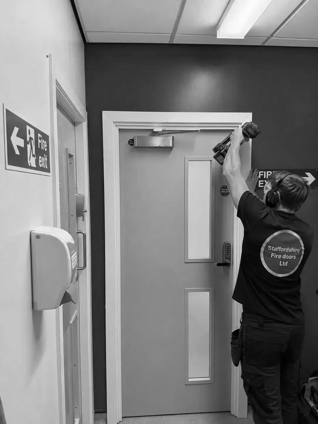 Fire door installation